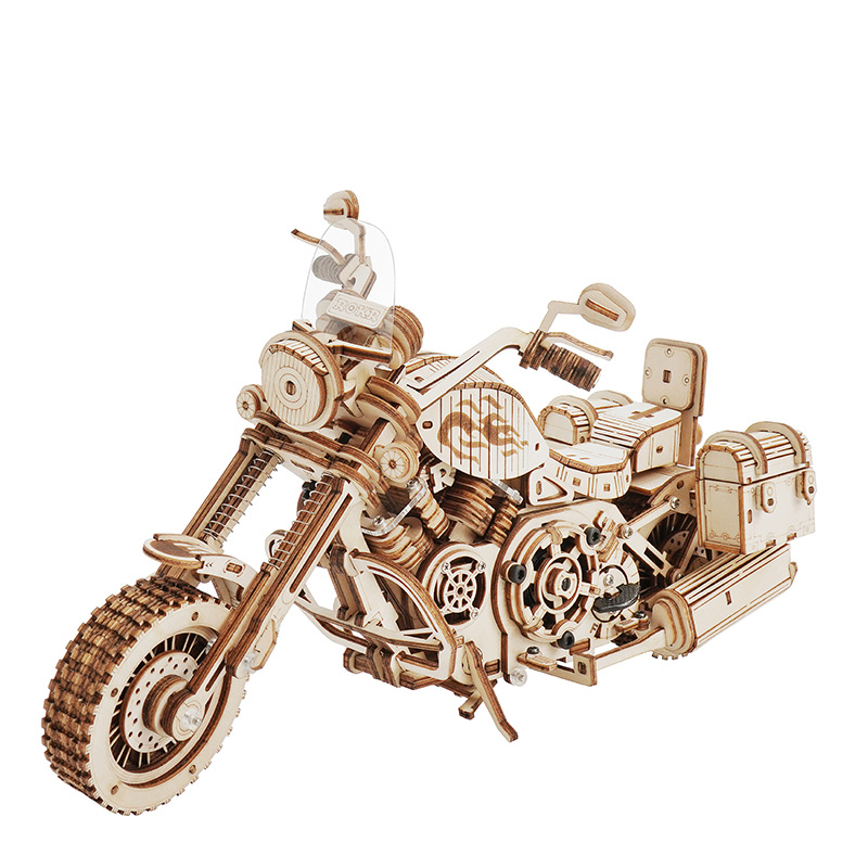 Model Kit Chemistry - Robotime Motorcycle Puzzle 3D Wooden DIY