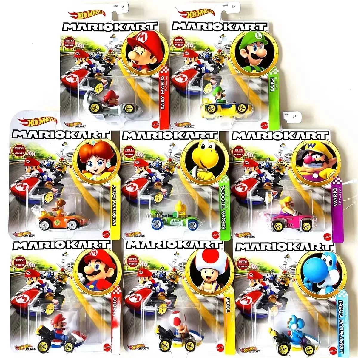Hot Wheels Car Mainline - Original Hot Wheels Premium Super Mario