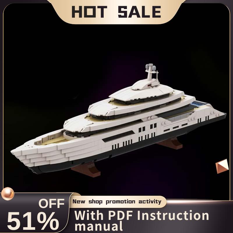 Model Kit Yacht - New 1651Pcs Moc White Ship City