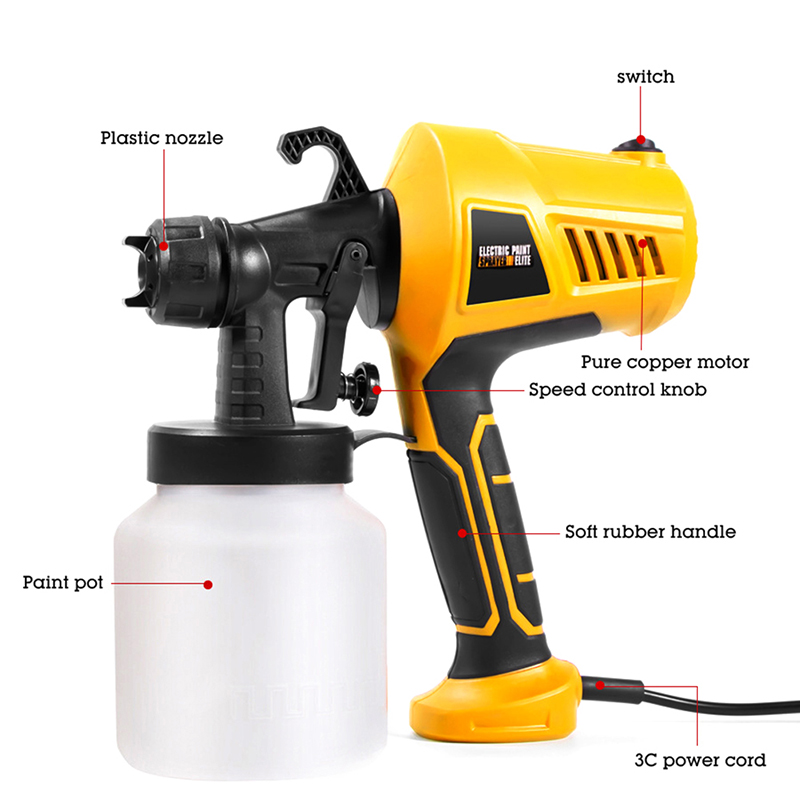 Spray Can Lacquer - 800ML Plastic Electric Spray Paint Can
