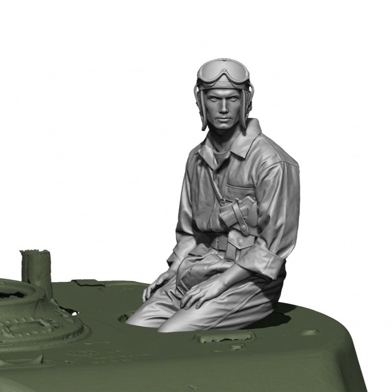 Model Kit Ww2 - 1/16 Scale Die Cast Resin Figure