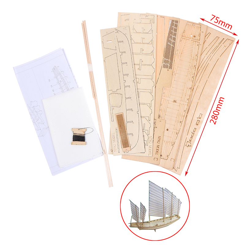 1pcs Chinese sand boat wooden  - огляд і ціна Model Kit Yacht
