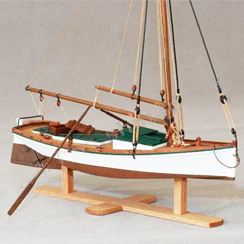 1/35 FLATTLE Wooden Boat Model - огляд і ціна Model Kit Yacht