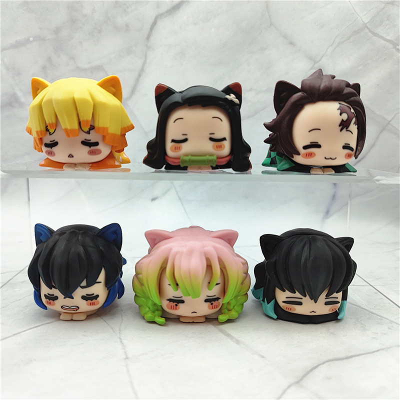 6PCS/Set Anime Demon Slayer Fi - огляд і ціна Model Kit Zenitsu