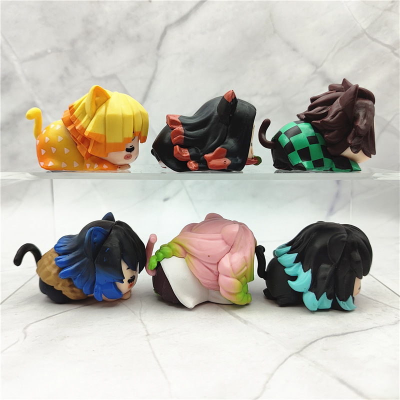 6PCS/Set Anime Demon Slayer Fi - огляд і ціна Model Kit Zenitsu