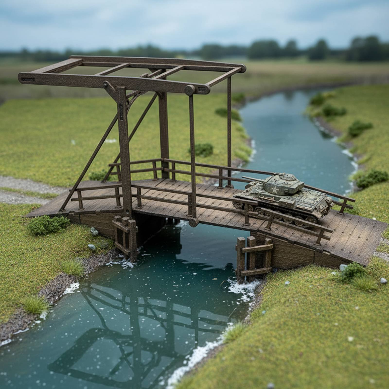 WW2 Display Scene Bridge Handm - огляд і ціна Model Kit Ww2