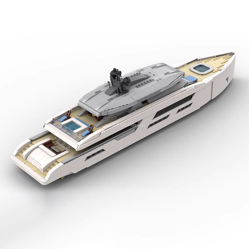 MOC Midi-Scale Luxury Yacht Wh - огляд і ціна Model Kit Yacht