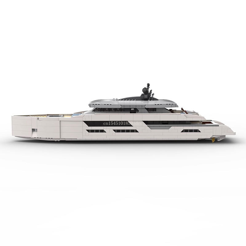 MOC Midi-Scale Luxury Yacht Wh - огляд і ціна Model Kit Yacht
