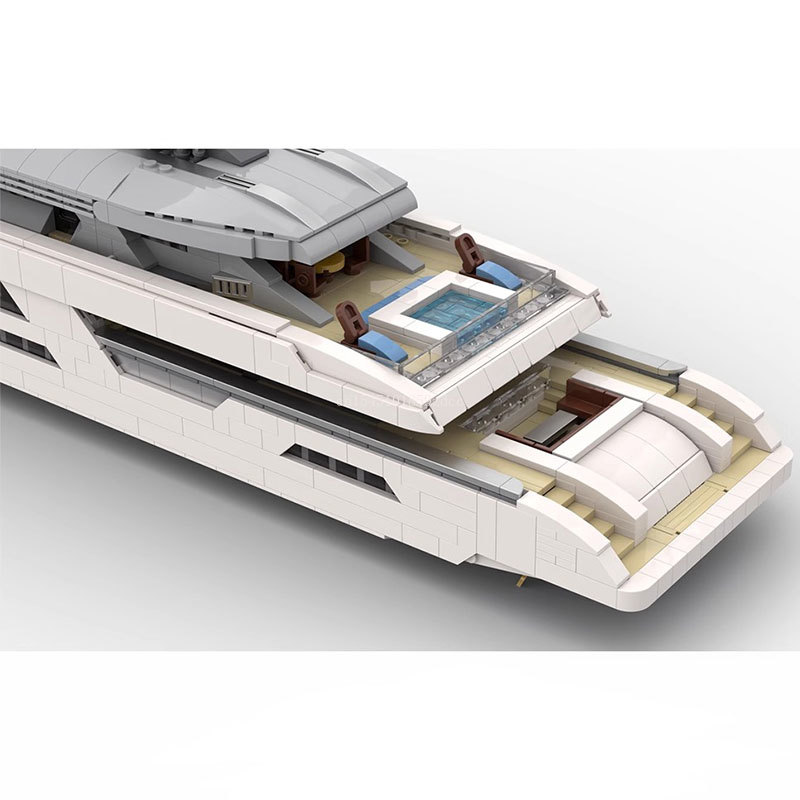 MOC Midi-Scale Luxury Yacht Wh - огляд і ціна Model Kit Yacht