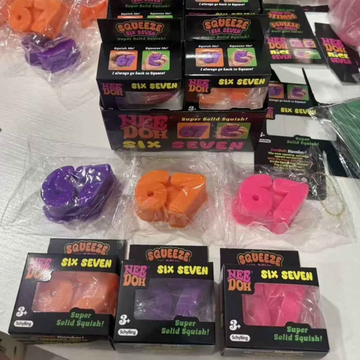 Six Seven Number TPR Squishy T - огляд і ціна Model Kit Eva