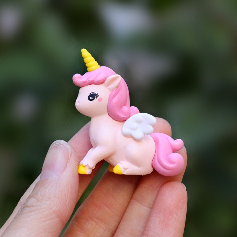 4pcs/set Anime unicorn Q Versi - огляд і ціна Model Kit Unicorn
