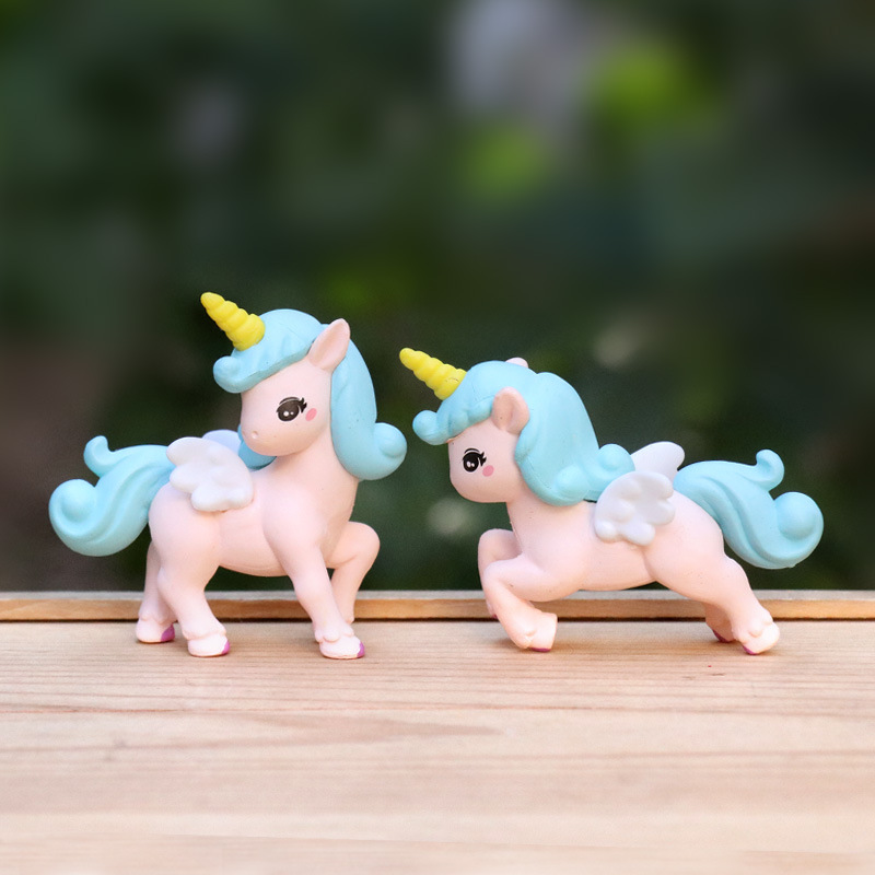 4pcs/set Anime unicorn Q Versi - огляд і ціна Model Kit Unicorn
