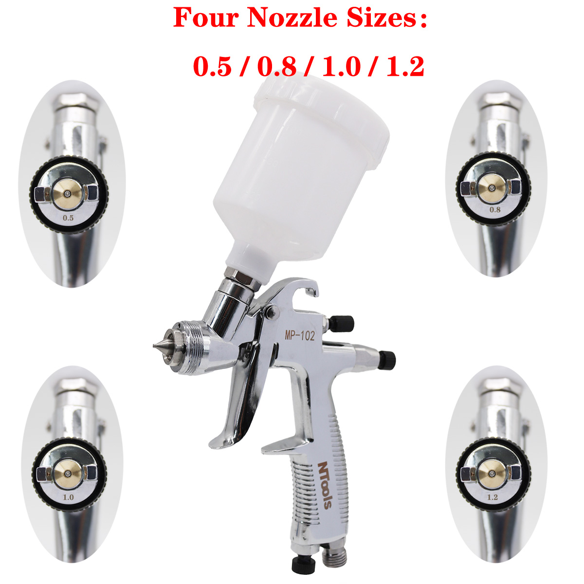 Mini Spray Gun 0.5/0.8/1.0/1.2 - огляд і ціна Spray Can Lacquer