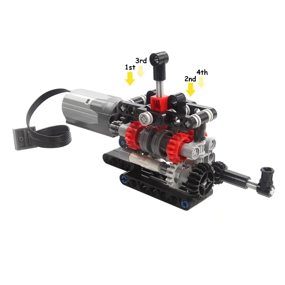 MOC High-tech 4 Speeds Gearbox - огляд і ціна Model Kit Manual