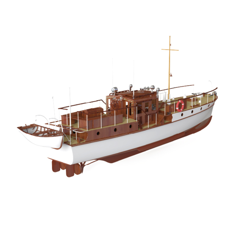 Remote Control Boat 880mm 1/18 - огляд і ціна Model Kit Yacht