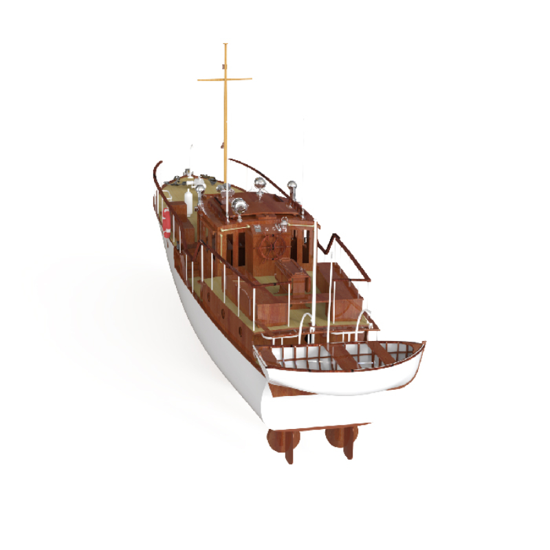 Remote Control Boat 880mm 1/18 - огляд і ціна Model Kit Yacht