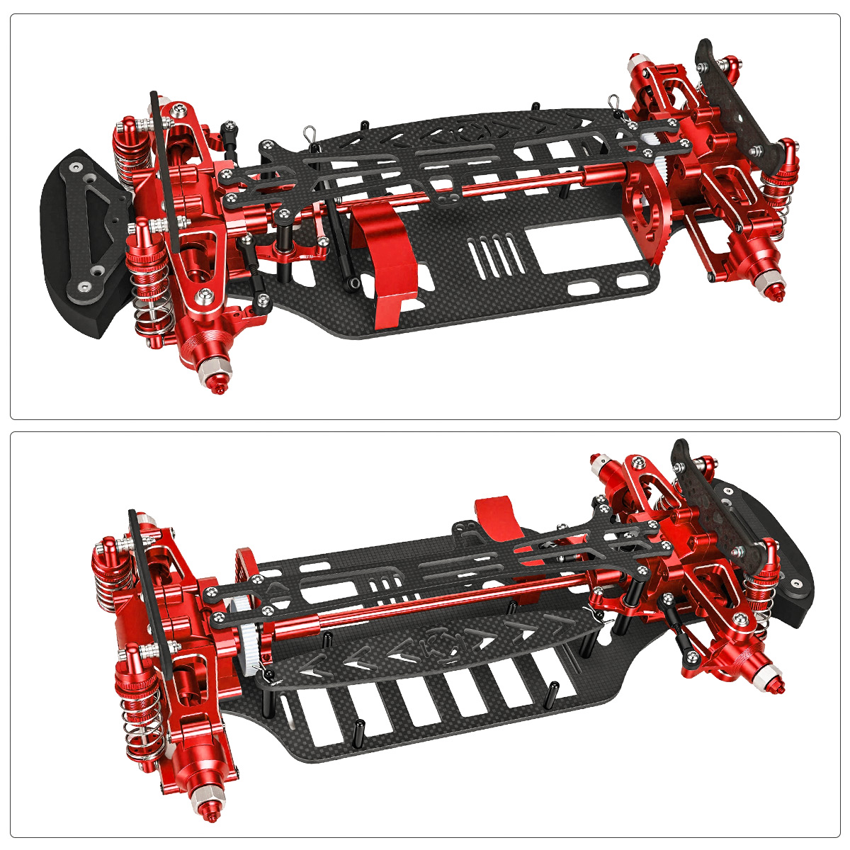 Aluminum & Carbon Fiber Frame  - огляд і ціна Tamiya Model Rc Car