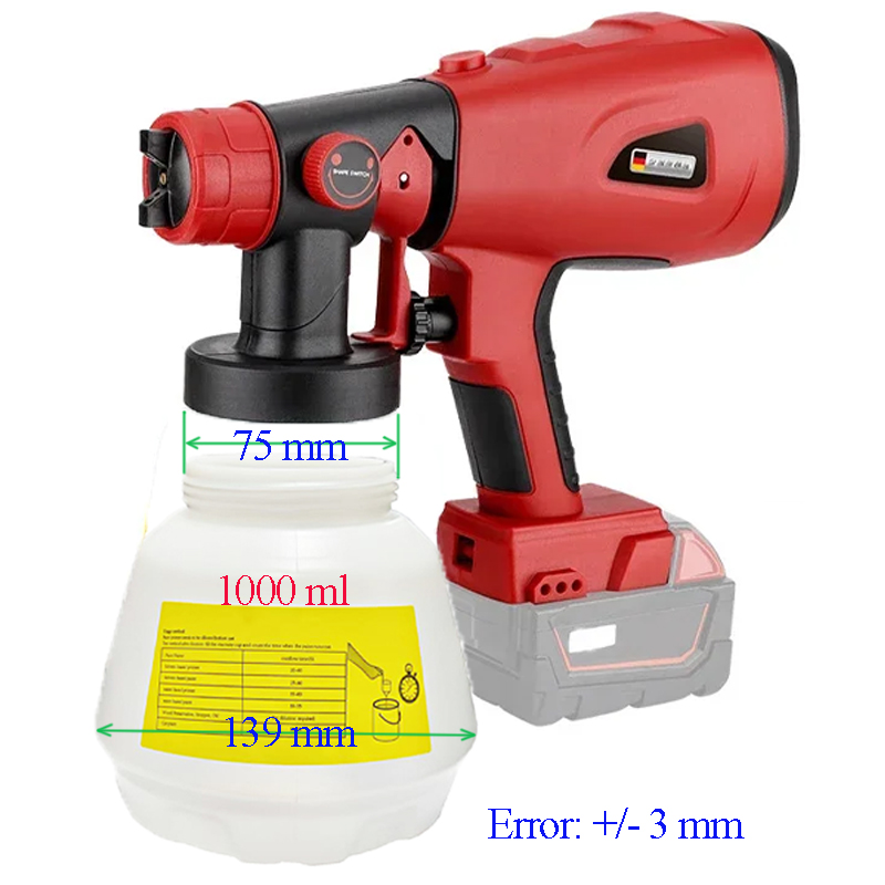 1000ml Electric Wireless Spray - огляд і ціна Spray Can Lacquer