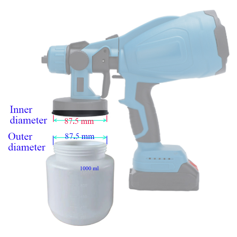 1000ml Electric Spray Gun Spar - огляд і ціна Spray Can Lacquer