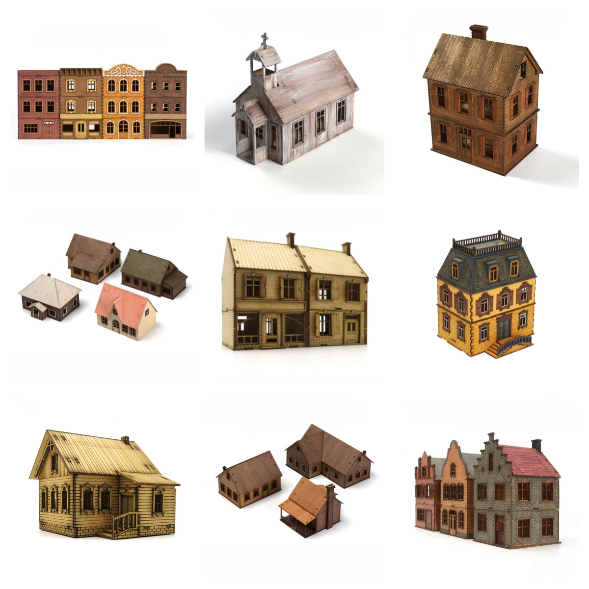 1/72 Wooden Assembly House Eur - огляд і ціна Model Kit Manual