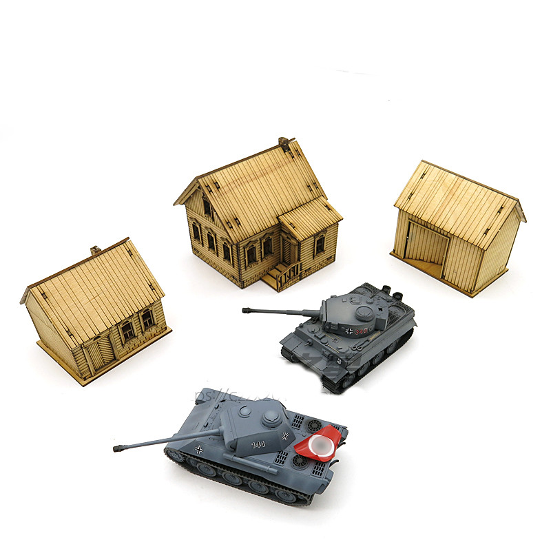 1/72 Wooden Assembly House Eur - огляд і ціна Model Kit Manual
