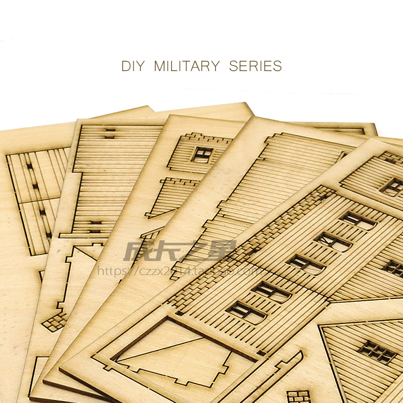 1/72 Wooden Assembly House Eur - огляд і ціна Model Kit Manual