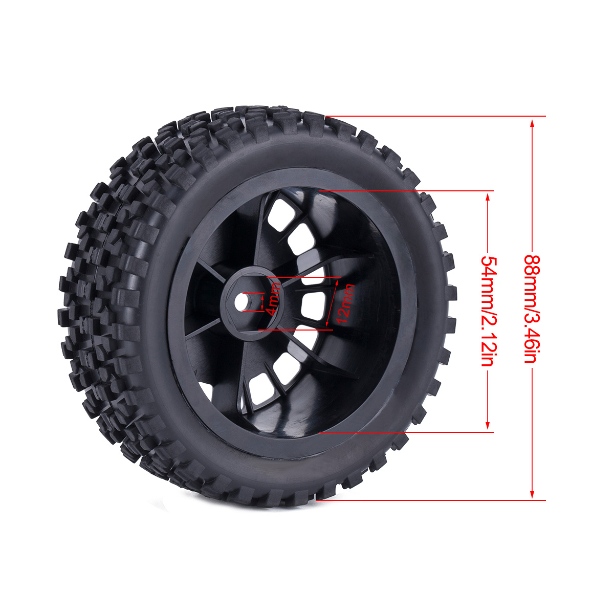 Rc Rally Tires for 1/10 Wltoys - огляд і ціна Model Kit Tamiya