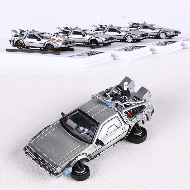 MJ 1:64 DeLorean DMC I II III  - огляд і ціна Model Kit Ferrari