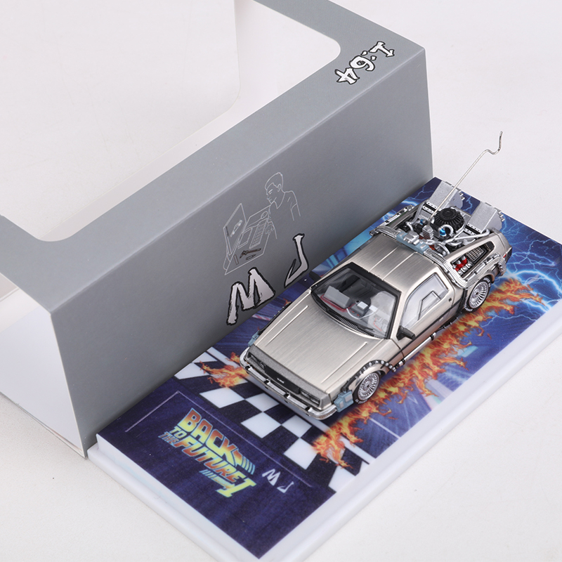 MJ 1:64 DeLorean DMC I II III  - огляд і ціна Model Kit Ferrari