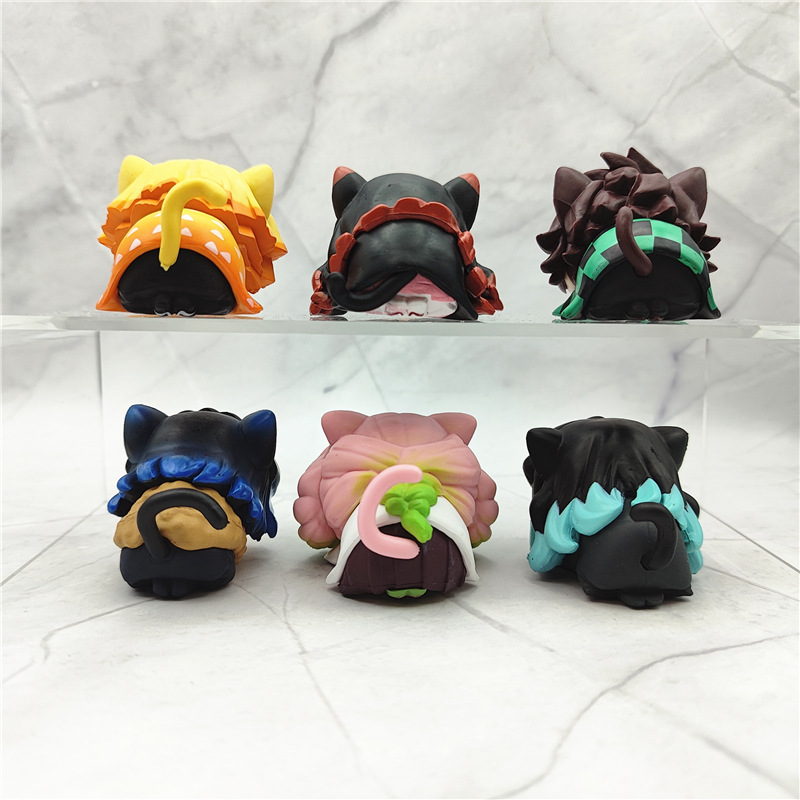 6Pcs/1 Set Anime Demon Slayer  - огляд і ціна Model Kit Zenitsu