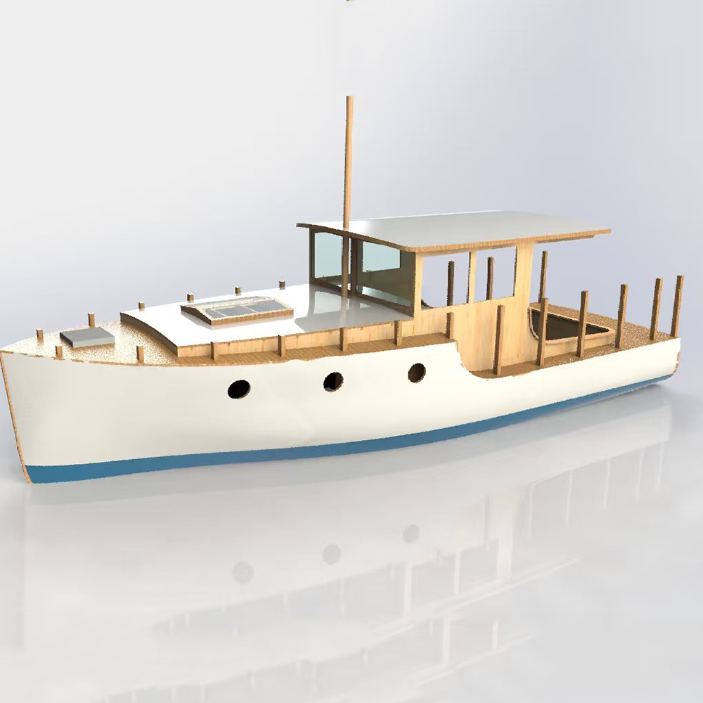 RC Boat 70cm European Classica - огляд і ціна Model Kit Yacht