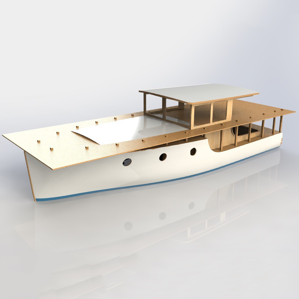 RC Boat 70cm European Classica - огляд і ціна Model Kit Yacht